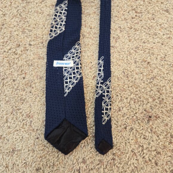 Prange-Way Tie Blue 56" Long - Picture 3 of 7